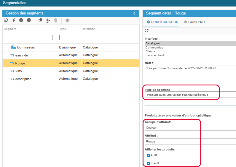 Segmentation : quelques cas d'usage | Store Commander Docs